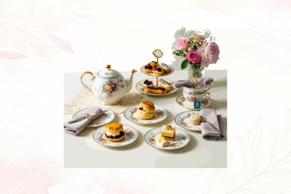 Afternoon Tea Graphics: A Designer's Review of Watercolor Illustrations