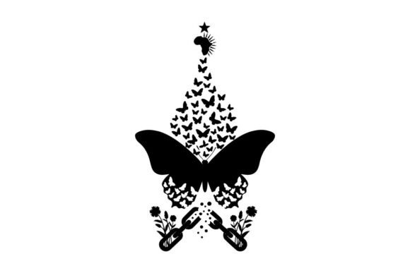 Butterfly & Flowers Graphics for Brand Illustrations