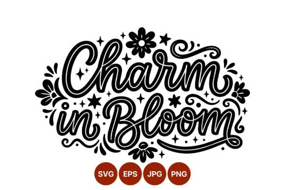 Charm in Bloom: Whimsical Graphics & Illustrations