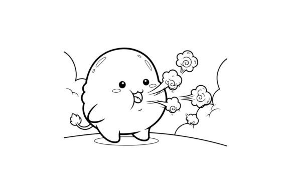 Cute Cloud Blowing Flowers: Fresh Graphics & Illustrations