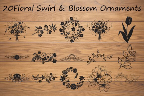 Elegant Flowers: Premium Graphics & Illustrations