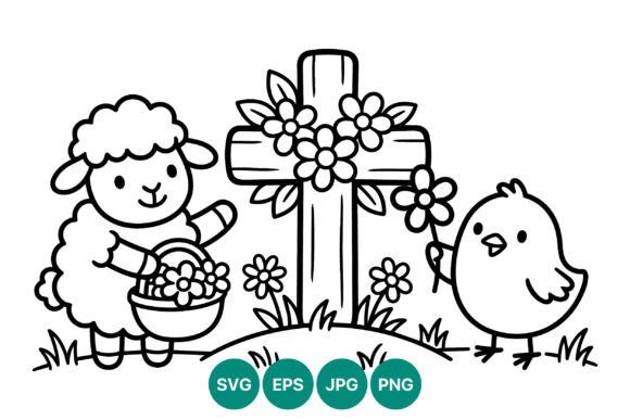 Lamb & Chick Graphics: Easter Illustrations Review