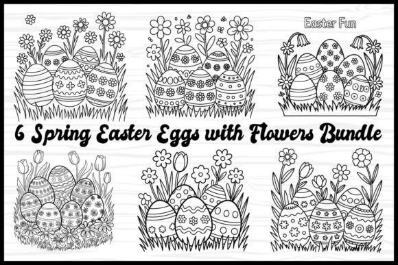 Spring Easter Eggs Bundle: Fresh Graphics & Illustrations